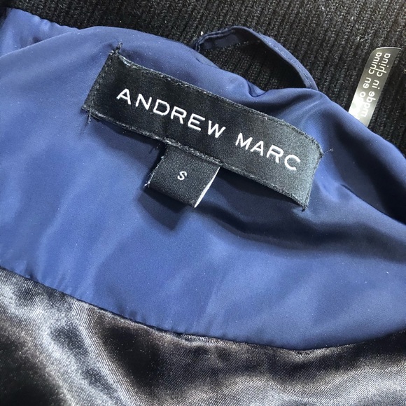 Andrew Marc Quilted Marine/Navy Vest Small - Picture 5 of 8